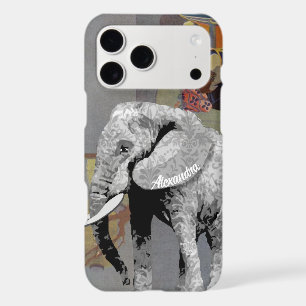 Personalised Elephant Damask iPhone 7 case