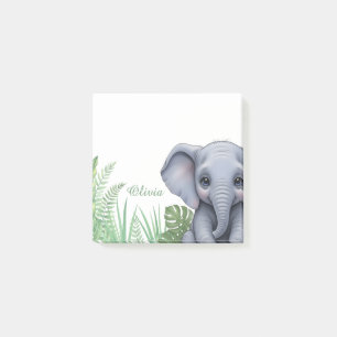 Personalised Elephant Safari Sticky Notes