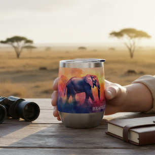 Personalised Elephant Sunset Safari Gift