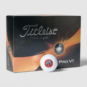 Personalised Elephant Titleist Pro V1 Golf Balls