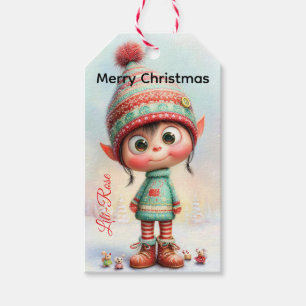Personalised Elf Gift Tags North Pole Christmas