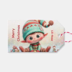 Personalised Elf Gift Tags North Pole Christmas