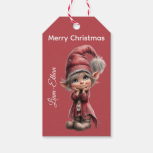 Personalised Elf Gift Tags North Pole Christmas