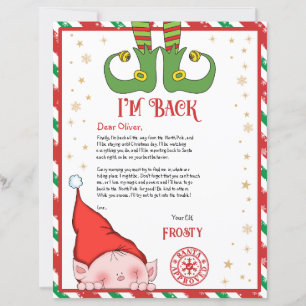 Personalised Elf Return Letter from North Pole