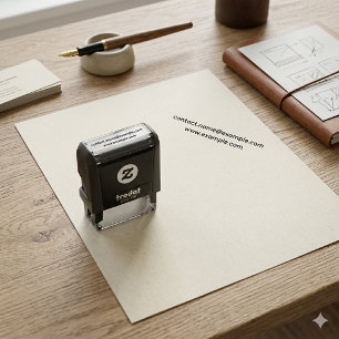 Personalised Email & Website Address Professional Self-inking Stamp