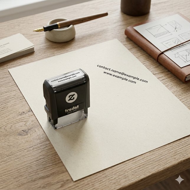 Personalised Email & Website Address Professional Self-inking Stamp (Personalized Email & Website Address Professional Self-inking Stamp)