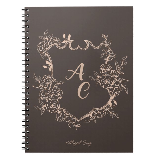 Personalised Emblem Crest Notebook (Front)