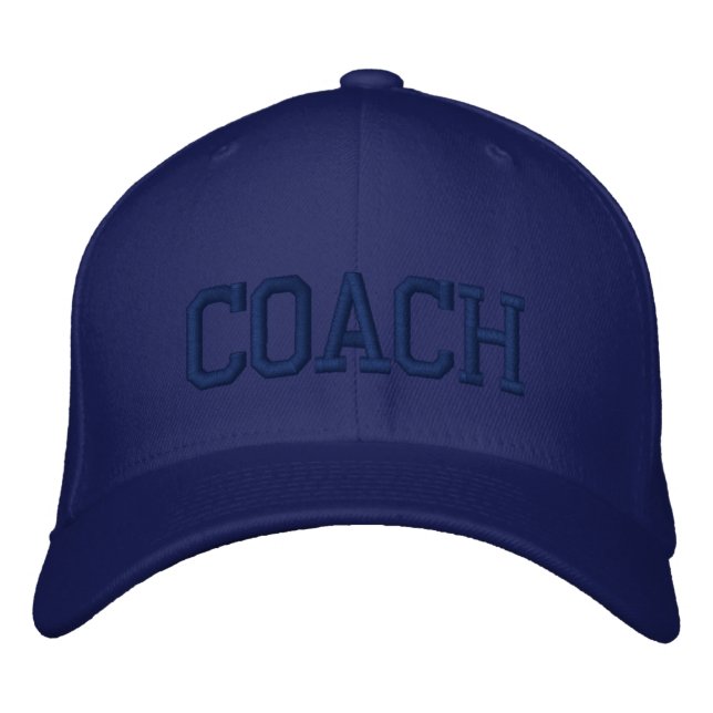 Personalised & Embroidered Coach Cap | Hat (Front)