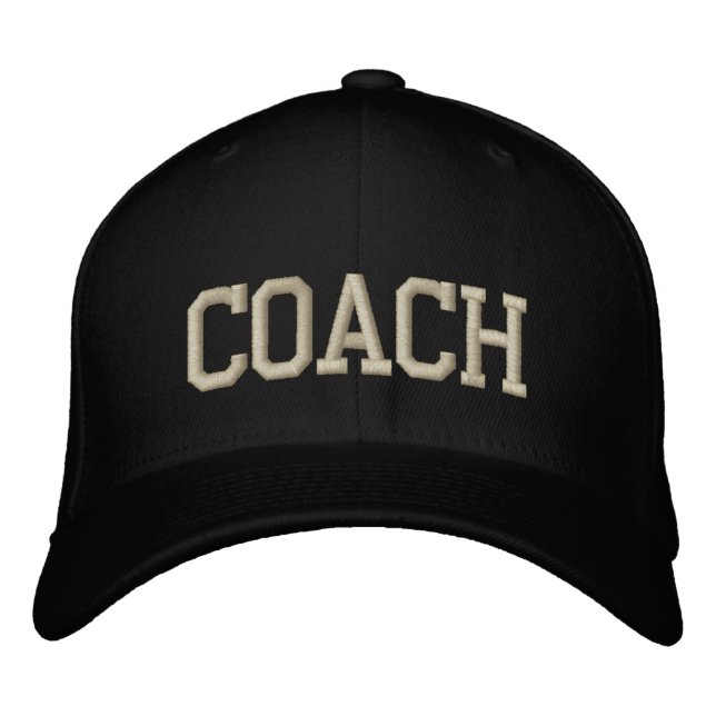 Personalised & Embroidered Coach Cap | Hat (Front)
