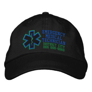 Personalised Emergency Medical Technician Embroidered Hat