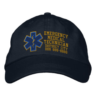 Personalised Emergency Medical Technician Embroidered Hat