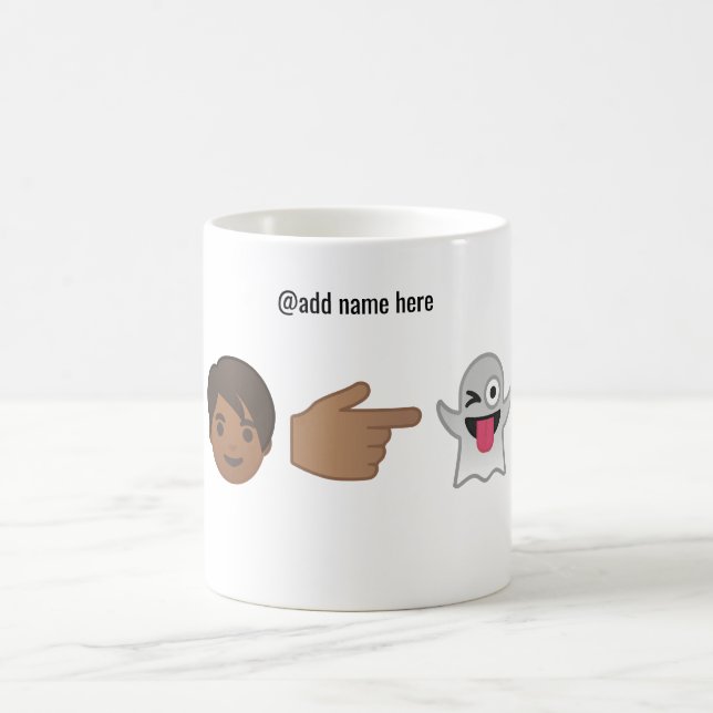 Personalised Emoji Mug | You're My Boo (Center)