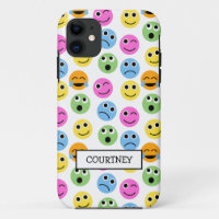 Personalised Emojis Faces Colourful Patterned