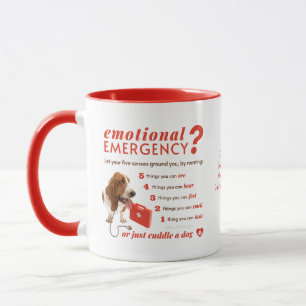 Personalised Emotional First Aid - Bassett Dog  Mug