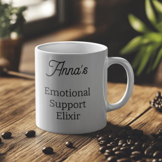 Personalised Emotional Support  Coffee Mug