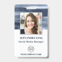 Personalised Employee Company Logo Photo ID