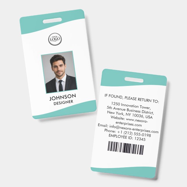 Personalised employee id Badge (Front & Back)