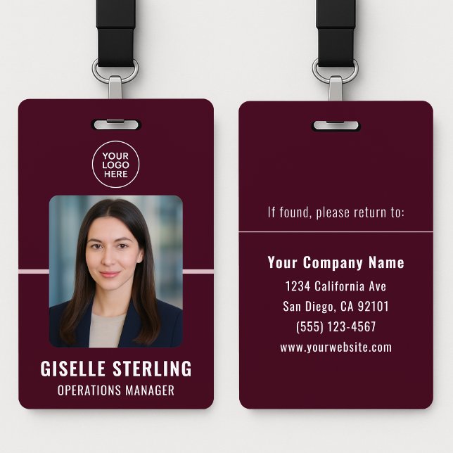 Personalised Employee Identification Card Work ID Badge (Creator Uploaded)