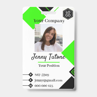 Personalised Employee Logo & Photo ID Badge