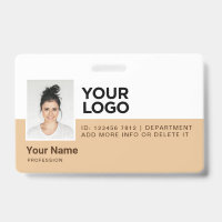Personalised Employee Modern Photo ID Security