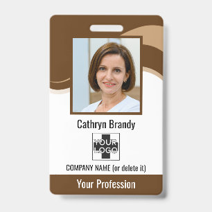 Personalised Employee, Photo, Bar Code & Logo ID Badge