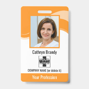 Personalised Employee, Photo, Bar Code & Logo ID Badge