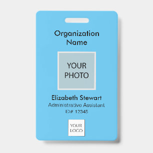 Personalised Employee Photo ID and Logo Badge