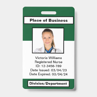 Personalised Employee Photo ID Badge