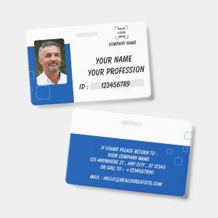 Personalised Employee Photo ID Badge