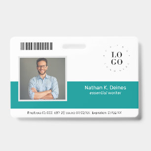 Personalised Employee Photo ID Company Security Badge