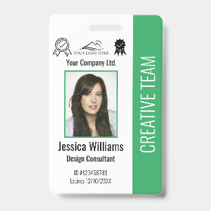 Personalised Employee Photo ID Company Security Badge