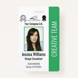 Personalised Employee Photo ID Company Security ID Badge