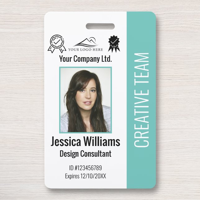 Personalised Employee Photo ID Company Security ID Badge (Creator Uploaded)