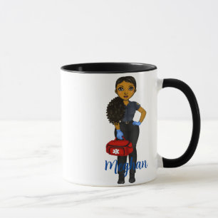 Personalised EMT Fuel Chic Hispanic Woman Coffee Mug