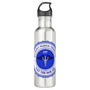 Personalised EMT Paramedics Caduceus 710 Ml Water Bottle