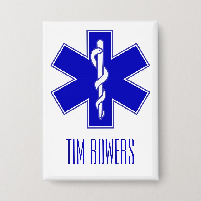 Personalised EMT Star of Life Symbol (Front)