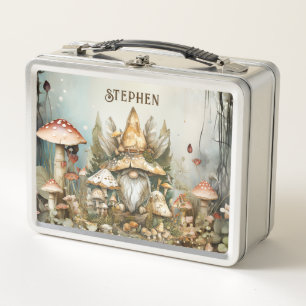 Personalised Enchanted Forest Fantasy Metal Lunch Box