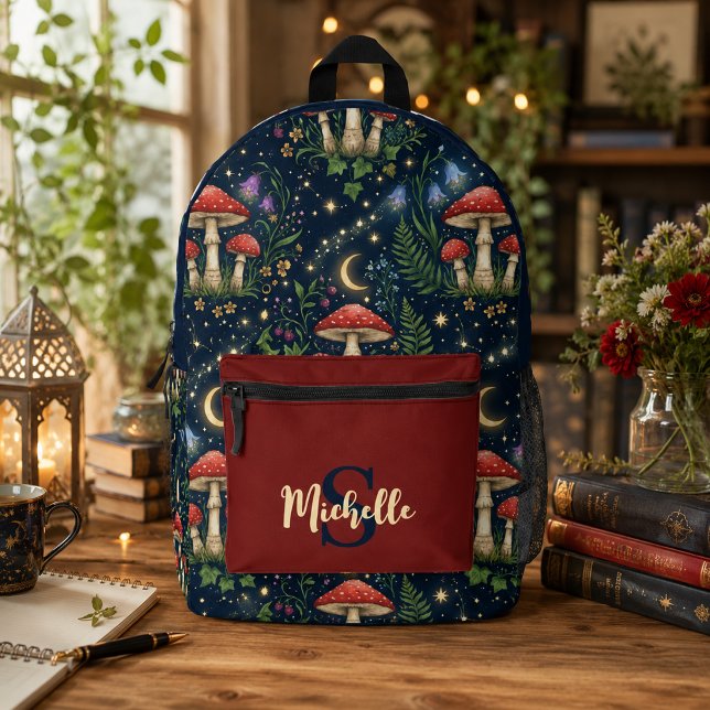 Personalised Enchanted Mushroom Backpack (Creator Uploaded)