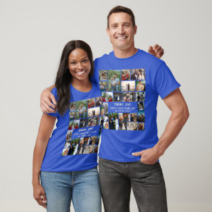 Personalised End Of Year Family 22 Photo Collage T-Shirt