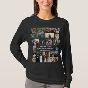 Personalised End Of Year Family 22 Photo Collage T-Shirt