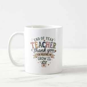 Personalised End of Year Teacher Thank You Gift Coffee Mug