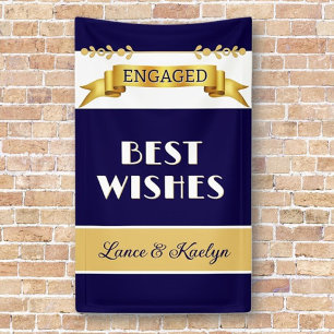 Personalised! Engagement Best Wishes Banner