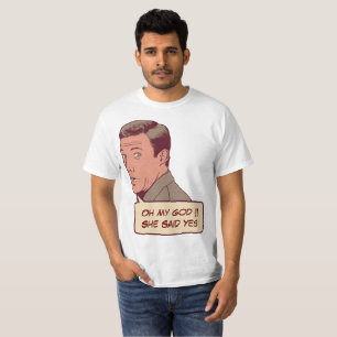 Personalised engagement couple T-Shirt