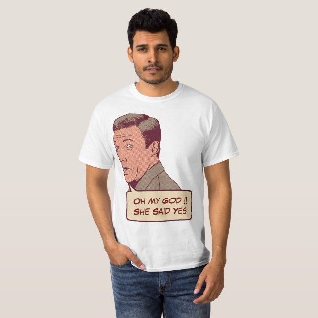 Personalised engagement couple T-Shirt (Front Full)