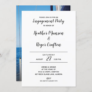 Personalised ENGAGEMENT PARTY Invites   Add PHOTO
