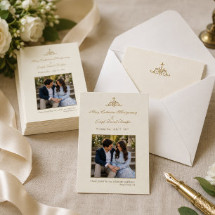 Personalised Engagement Prayer Card with photo