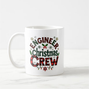 Personalised Engineer Christmas Crew Coffee Mug