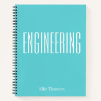 Personalised Engineering Graph Paper Simple Aqua