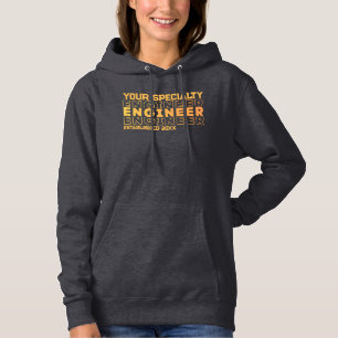 Personalised Engineering Speciality Graduation Yea Hoodie