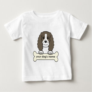 Personalised English Springer Spaniel Baby T-Shirt